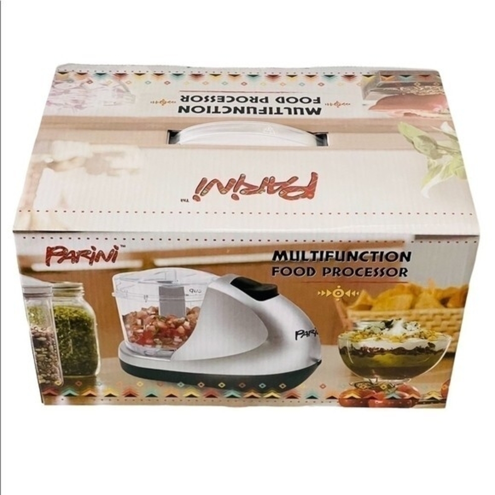 PARINI Multifunction Food Processor Vegetable Chopper Grinder 350ML 120W NIB